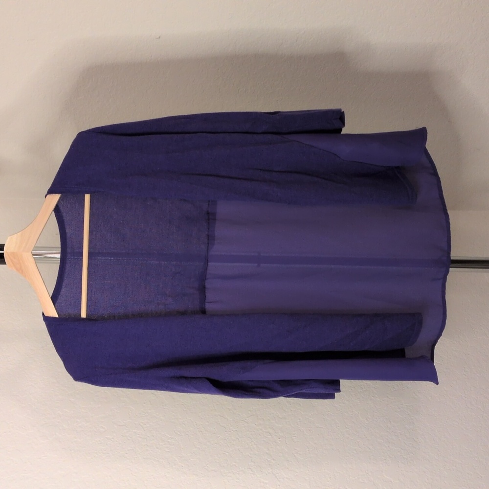 Chico's Sheer Open Cardigan